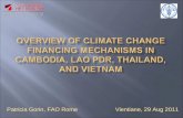 OVERVIEW OF CLIMATE CHANGE FINANCING MECHANISMS IN CAMBODIA, LAO PDR, THAILAND, AND VIETNAM