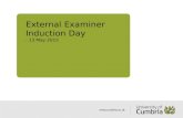 External Examiner Induction Day  - 6 Nov 2013