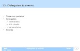 13. Delegates & events
