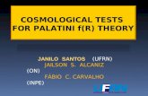 COSMOLOGICAL TESTS  FOR PALATINI f(R) THEORY