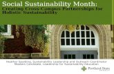 Social Sustainability Month:  Creating Cross-Campus Partnerships for Holistic Sustainability