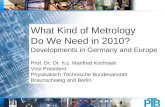 What Kind of Metrology Do We Need in 2010? Developments in Germany and Europe