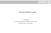 Recent  HADES  results