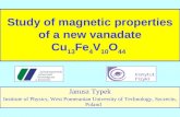 Study of magnetic properties of a new vanadate Cu 13 Fe 4 V 10 O 44