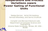 Temperature  and Process  Variations  aware  Power  Gating of Functional Units