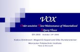 VOX O rder-sensitive  V iew Maintenance of Materialized  X Query Views