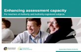 Enhancing assessment capacity