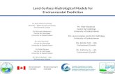 Land-Surface-Hydrological Models for Environmental Prediction