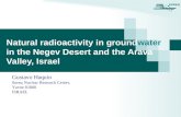 Natural radioactivity in ground water  in the Negev Desert and the Arava Valley, Israel