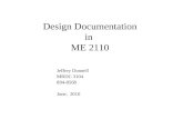 Design Documentation in  ME 2110