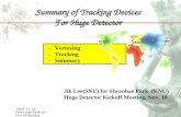 -   Vertexing   -   Tracking -   Summary
