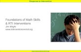 Foundations of Math Skills & RTI Interventions Jim Wright interventioncentral