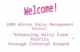 “Enhancing Dairy Farm Profits through Internal Growth”