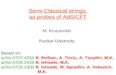 Semi-Classical strings  as probes of AdS/CFT