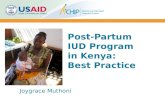 Post-Partum IUD Program  in Kenya:  Best Practice