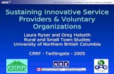 Sustaining Innovative Service Providers & Voluntary Organizations