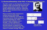 E. Electrical Resistivity of the FEG: A Derivation of Ohm’s Law