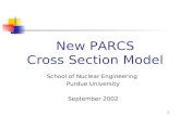 New PARCS Cross Section Model