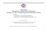 IKI10230 Pengantar Organisasi Komputer Kuliah no. 09: Compiling-Assembling-Linking