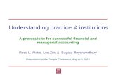 Understanding practice & institutions