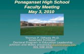 Ponaganset High School Faculty Meeting May 3, 2010