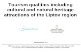 Tourism qualities including cultural and natural heritage attractions of the Liptov region