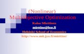 (Nonlinear)  Multiobjective Optimization