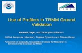 Use of Profilers in TRMM Ground Validation