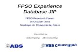 FPSO Experience Database JIP