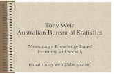 Tony Weir Australian Bureau of Statistics
