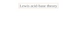 Lewis acid-base theory