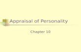 Appraisal of Personality
