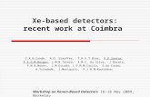 Xe-based  d etectors:  recent work at Coimbra