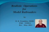 Realistic  Operations  for  Model Railroaders by R. B. Trombley, MMR  PSR – NMRA