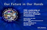 HSE Leadership at Dade Behring: An Executive Strategic Presentation