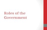 Roles of the Government