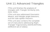 Unit 11 Advanced Triangles