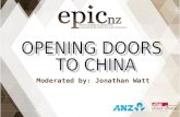 OPENING DOORS  TO CHINA