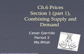Ch.6 Prices Section 1 (part 1), Combining Supply and Demand