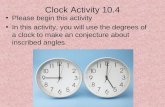 Clock Activity 10.4