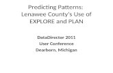 Predicting Patterns:  Lenawee County's Use of EXPLORE and PLAN