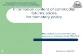 Information content of commodity futures prices for monetary policy