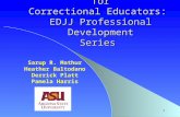 Professional Development for Correctional Educators:  EDJJ Professional Development Series