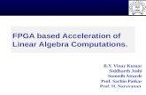 FPGA based Acceleration of Linear Algebra Computations.