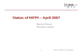 Status of HIPPI – April 2007