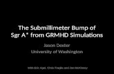The Submillimeter Bump of Sgr A* from GRMHD Simulations