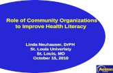What is health literacy? What are community organizations doing  ?