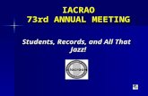 IACRAO 73rd ANNUAL MEETING