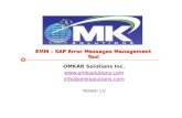 EMM – SAP Error Messages Management Tool