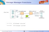Storage Manager Functions